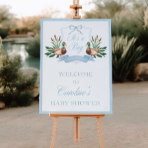 Modèle de pancarte de bienvenue pour baby shower C