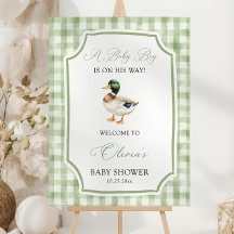 Modèle de pancarte de bienvenue pour baby shower C