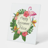 Modèle de panneau de fête de retraite heureuse Tro (Recto)