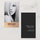 Modèle de Parties scintillant d'or subtil et carte (Devant / Derrière)