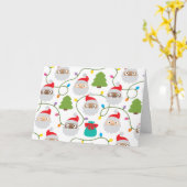 Modèle de Pères Noël (Fleur jaune)