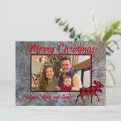 Modèle de photo à carreaux rouge orignal classique (Debout devant)