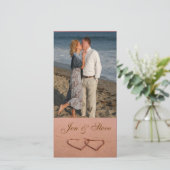 Modèle de photo d'amour sur la plage (Debout devant)