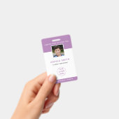 Modèle de photo de badge d'identification Voyage s (Manuel / portable)