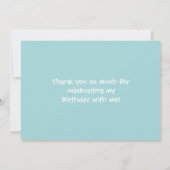 Modèle de photo de carte de remerciement pour anni (Dos)