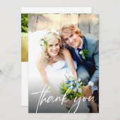 Modèle de photo de mariage écriture élégante (Devant / Derrière)