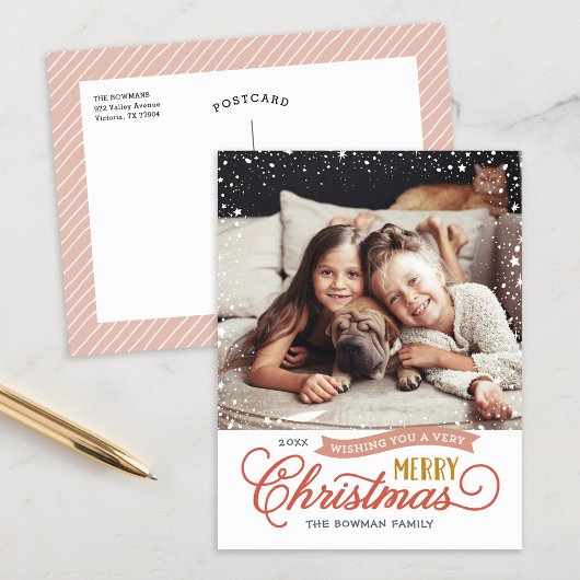 Modèle de photo de Noël très joyeux