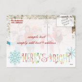 Modèle de photo de PixDezines carte de vœux de vac (Dos)