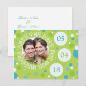 Modèle de photo de sauvegarde de date de mariage P (Devant / Derrière)