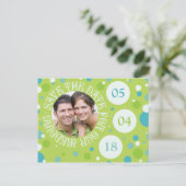 Modèle de photo de sauvegarde de date de mariage P (Debout devant)