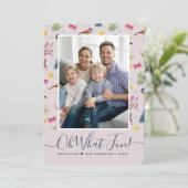 Modèle de photo de script Oh What Fun (Debout devant)