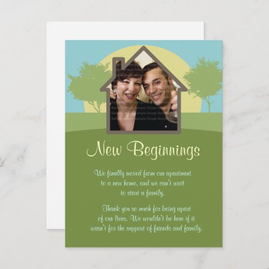 Modèle de photo de soleil levant pour l'annonce d' (Devant / Derrière)