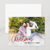 Modèle de photo de vacances de Noël à budget  (Devant / Derrière)