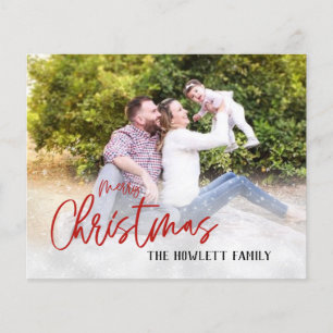 Modèle de photo de vacances de Noël à budget