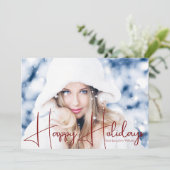 Modèle de photo de vacances Joyeux Noël Superposit (Debout devant)