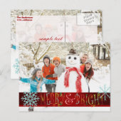 Modèle de photo PixDezines pour carte de vœux de f (Devant / Derrière)