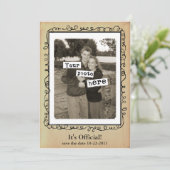 Modèle de photo pour annonce de mariage (Debout devant)