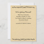 Modèle de photo pour annonce de mariage (Dos)