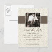 Modèle de photo pour carte de save the date (Devant / Derrière)