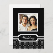 Modèle de photo pour faire-part de mariage (Devant / Derrière)