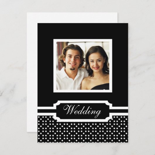 Modèle de photo pour faire-part de mariage (Devant / Derrière)