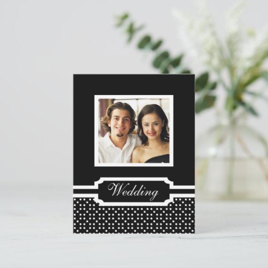 Modèle de photo pour faire-part de mariage (Debout devant)