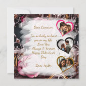 Modèle de photo pour la Saint-Valentin sur le thèm (Dos)