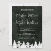 Modèle de photo rustique et formes de sapin de Noë (Dos)