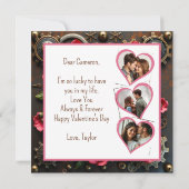 Modèle de photo Saint-Valentin Steampunk Heart (Dos)