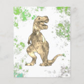 Modèle de photo T-Rex pour le 5e anniversaire de D (Dos)