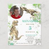 Modèle de photo T-Rex pour le 5e anniversaire de D (Devant)
