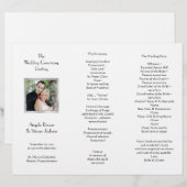 Modèle de photo triptyque blanc pour programme de (Devant / Derrière)