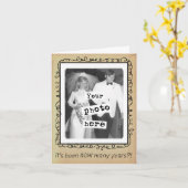 Modèle de photographie Félicitations pour l'annive (Fleur jaune)