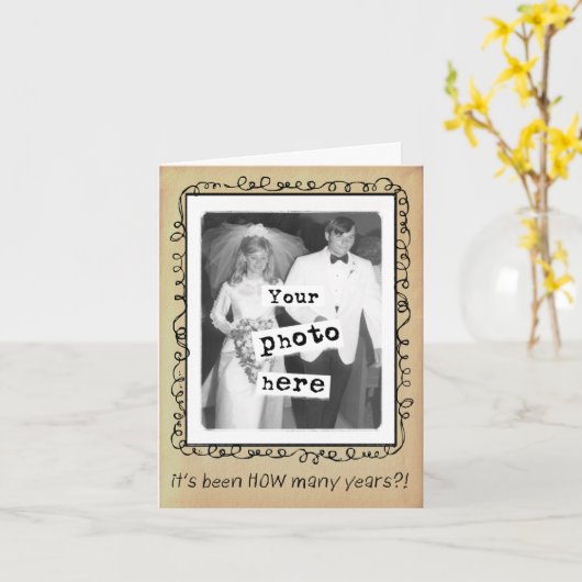 Modèle de photographie Félicitations pour l'annive (Fleur jaune)