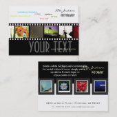 Modèle de photos cartes de visite de portefeuille (Devant / Derrière)