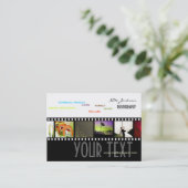 Modèle de photos cartes de visite de portefeuille (Debout devant)