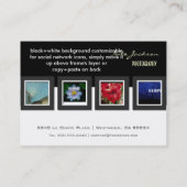 Modèle de photos cartes de visite de portefeuille (Dos)