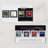 Modèle de photos cartes de visite de portefeuille (Devant / Derrière)