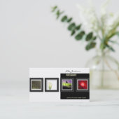 Modèle de photos cartes de visite de portefeuille (Debout devant)