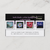 Modèle de photos cartes de visite de portefeuille (Dos)