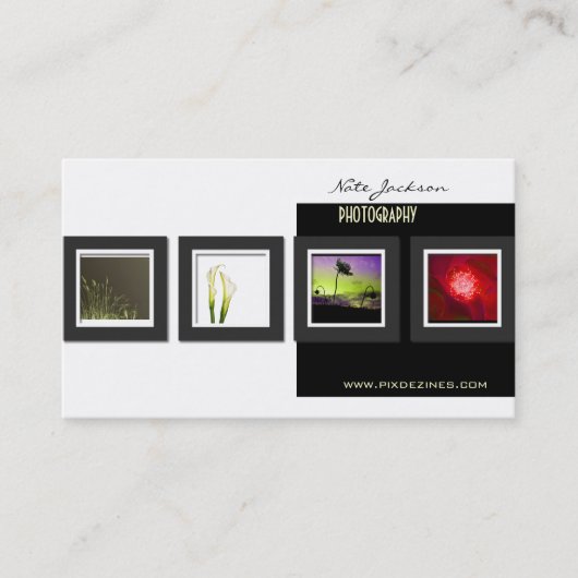 Modèle de photos cartes de visite de portefeuille (Devant)