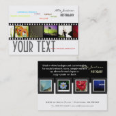 Modèle de photos cartes de visite de portefeuille (Devant / Derrière)