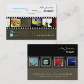 Modèle de photos cartes de visite de portefeuille (Devant / Derrière)