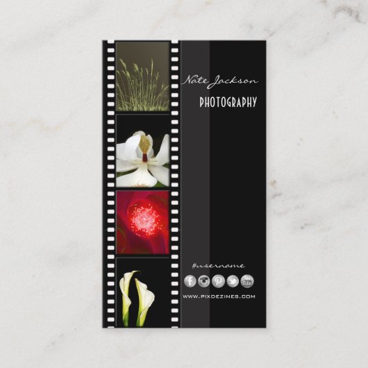 modèle de photos cartes de visite du portefeuille (Devant)