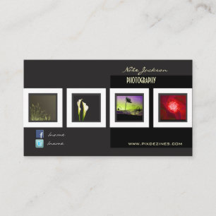 modèle de photos cartes de visite du portefeuille