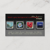 modèle de photos cartes de visite du portefeuille (Dos)