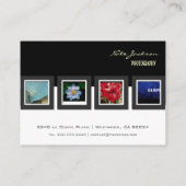 modèle de photos cartes de visite du portefeuille (Dos)