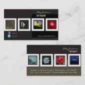 modèle de photos cartes de visite du portefeuille (Devant / Derrière)