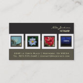modèle de photos cartes de visite du portefeuille (Dos)