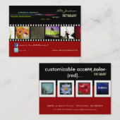 modèle de photos cartes de visite du portefeuille (Devant / Derrière)